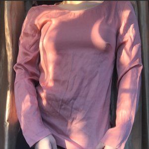 NEW H&M Long Sleeve Blush Blouse